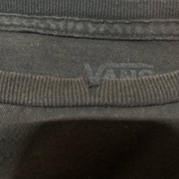 Vans Black T-Shirt with Orange Logo - Picture 6 of 6